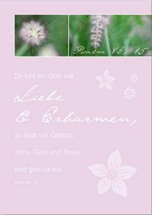 Psalm-Card 'Liebe & Erbarmen'