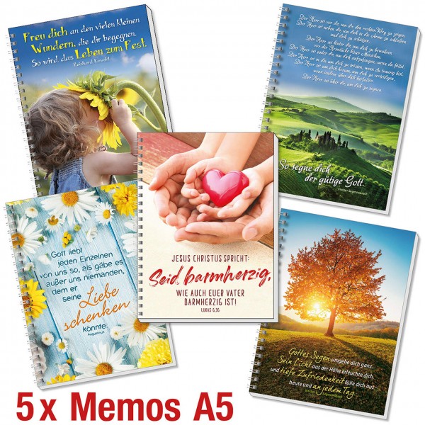 Paket 'Memos A5' 5 Ex.