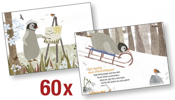 Paket 'Pinguin-Postkarten' 60 Ex.