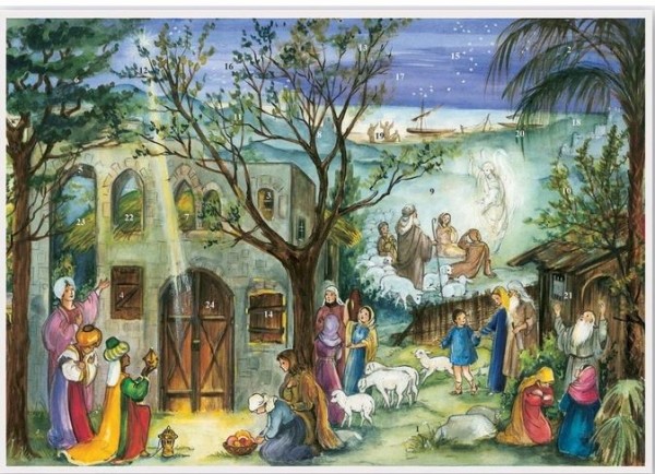 Schoko-Adventskalender 'Geburt Christi'
