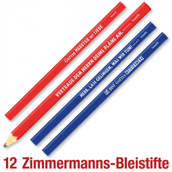 Paket 'Zimmermanns-Bleistifte' 12 Ex.