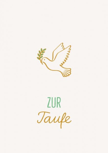 Postkarte 6 Ex. 'Zur Taufe'