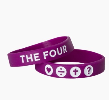 The Four Armband violett 18 cm