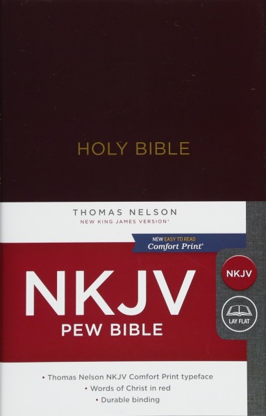 NKJV Pew Bible - Burgundy