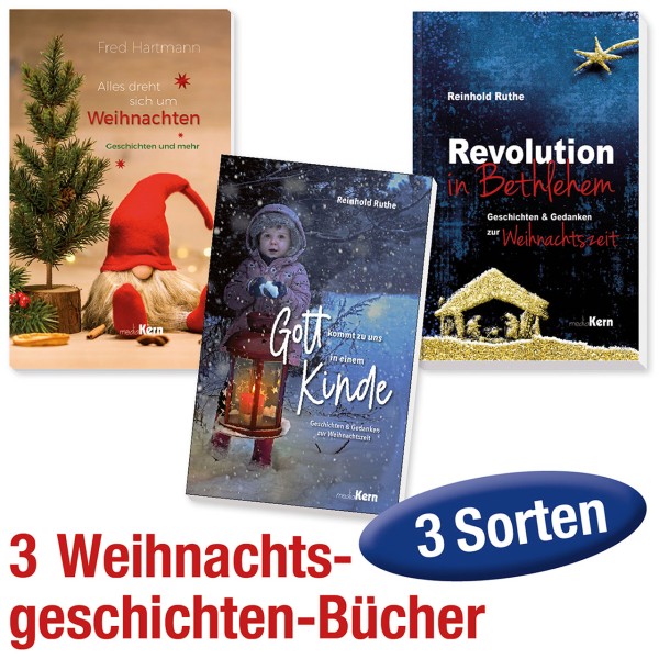 Paket 'Weihnachtsgeschichten-Bücher' 3 Ex.