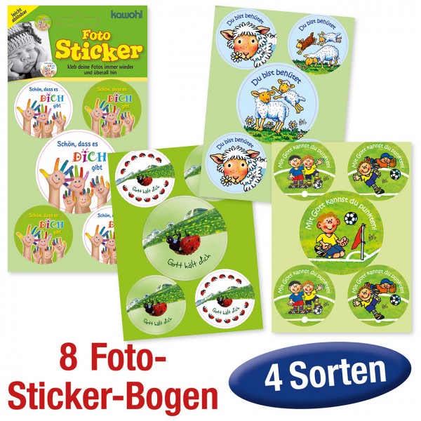 Paket 'Foto-Sticker-Bogen' 8 Ex.