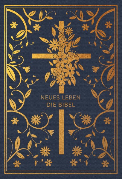 Neues Leben. Die Bibel - Gold/Marineblau