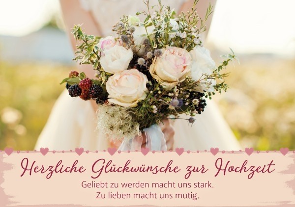 Faltkarte 'Zur Hochzeit'
